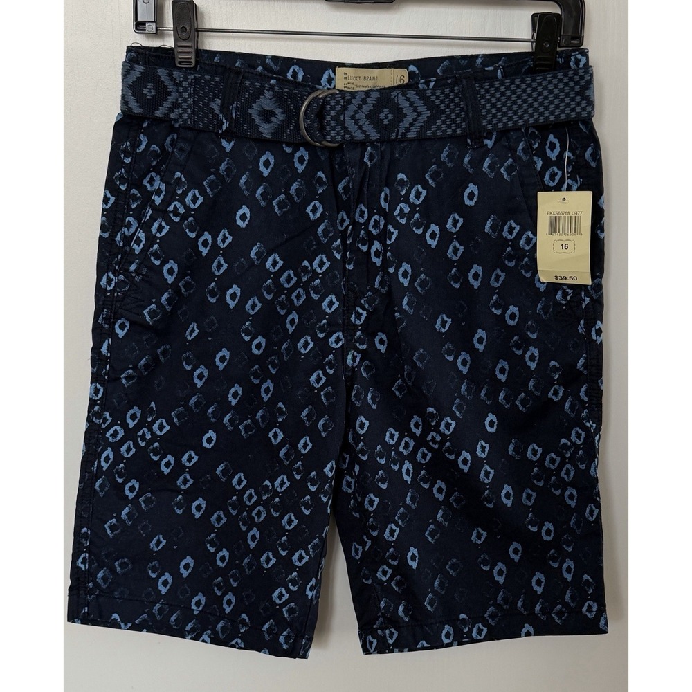 Lucky Brand Boys Size 16 Belted Bermuda Shorts – New with Tags